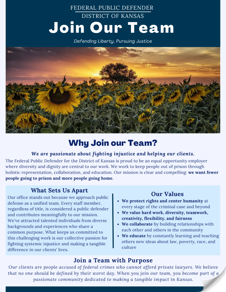 join our team